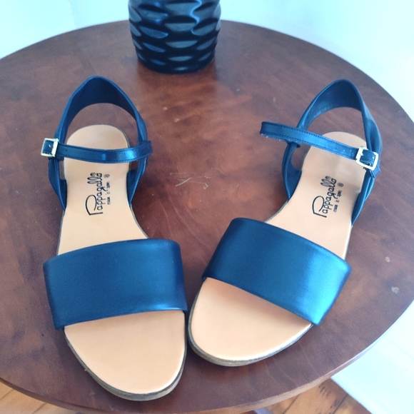 Pappagallo blue low slingback sandals - Picture 2 of 7